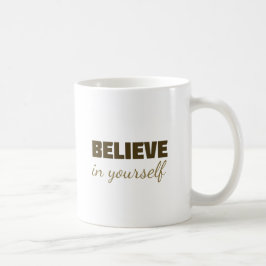 Motivational Mug “Believe in Yourself” – Inspirati コーヒーマグカップ