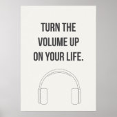 Motivational Music Quote. Positive Energy  ポスター (正面)