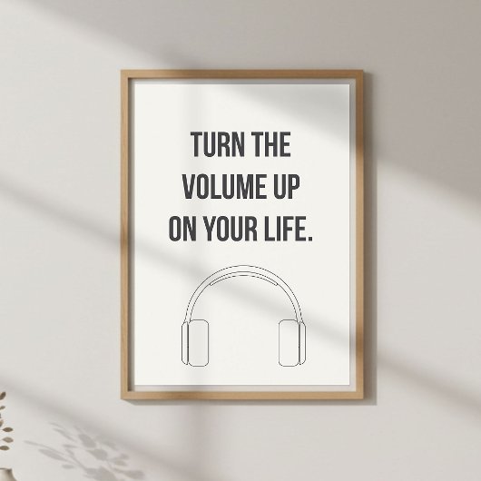 Motivational Music Quote. Positive Energy  ポスター