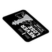 Motivational Never Lose Chess Quote  マグネット (右側)