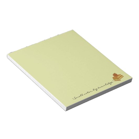 Motivational Notepad – Small Notes Big Knowledge ノートパッド (アングル)