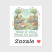 Motivational Peace of Mind, Peace on Earth Design シール (シート)