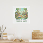 Motivational Peace of Mind, Peace on Earth Design ポスター (キッチン)