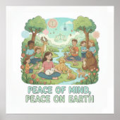 Motivational Peace of Mind, Peace on Earth Design ポスター (正面)