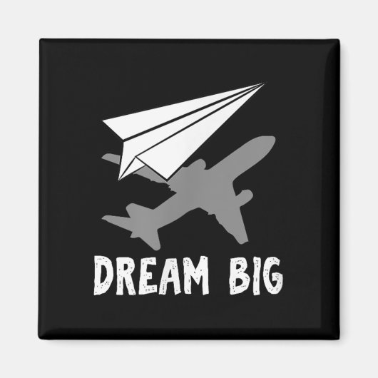 Motivational Pilot Aerospace Engineer Dream Paper マグネット (正面)