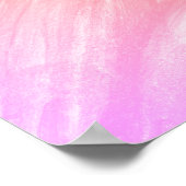 Motivational Pink Floral Butterfly ポスター (角)