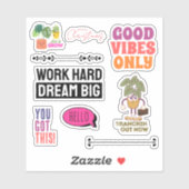 Motivational Plant Quote Sticker Sheet | Christmas シール (シート)