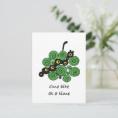 Motivational Postcard "One bite at a time" ポストカード (スタンド正面)