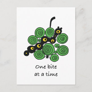 Motivational Postcard "One bite at a time" ポストカード