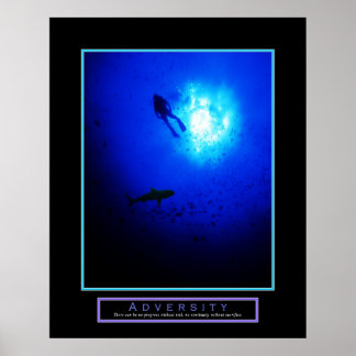 Motivational Poster - "Adversity" - 22"x28" ポスター