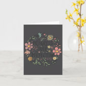 Motivational Progress Over Perfection Back To Scho カード (黄色い花)