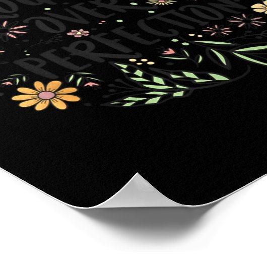 Motivational Progress Over Perfection Back To Scho ポスター (角)