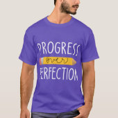 Motivational Progress Over Perfection Backo School Tシャツ (正面)