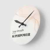 Motivational Quote  ラウンド壁時計 (傾斜)