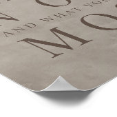 Motivational Quote About Discipline Lincoln Brown ポスター (角)