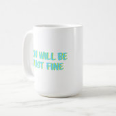 Motivational Quote and Encouragement-Block Letters コーヒーマグカップ (正面左)