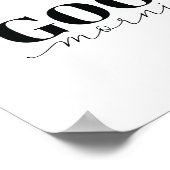 Motivational Quote Art Poster | Good Morning ポスター (角)