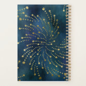 Motivational Quote Blue and Gold プランナー手帳 (裏面)