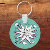 Motivational Quote Comic Book Explosion キーホルダー (裏面)