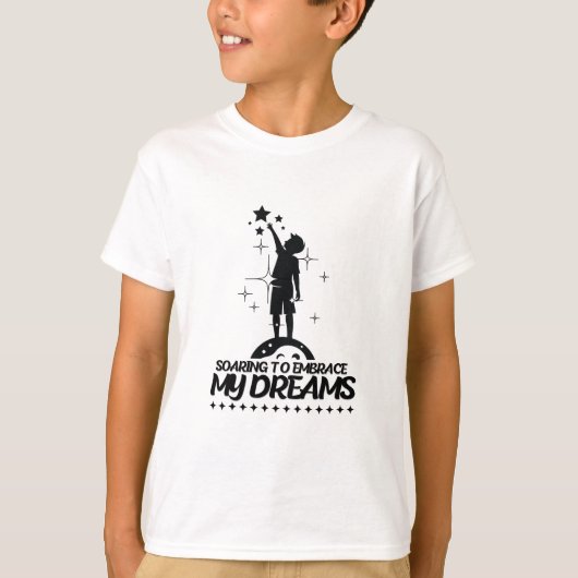 Motivational quote design tシャツ (正面)