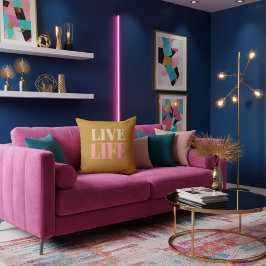 Motivational quote encouraging positivity クッション