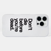 Motivational Quote iPhone16 Case iPhoneケース (裏面横)