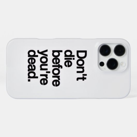 Motivational Quote iPhone16 Case iPhoneケース (裏面横)