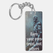 Motivational Quote Keyring | Positive Gift for Fri キーホルダー (正面左)