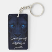 Motivational Quote Keyring | Positive Gift for Fri キーホルダー (裏面)