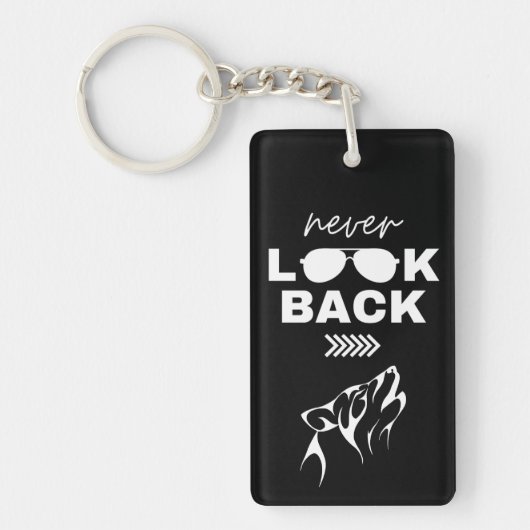 Motivational Quote Metal Keyring キーホルダー (正面)
