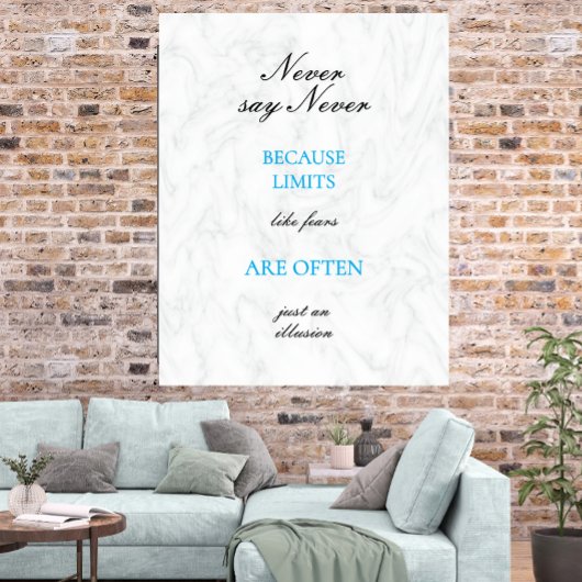 Motivational Quote Modern Script Custom Poster ポスター