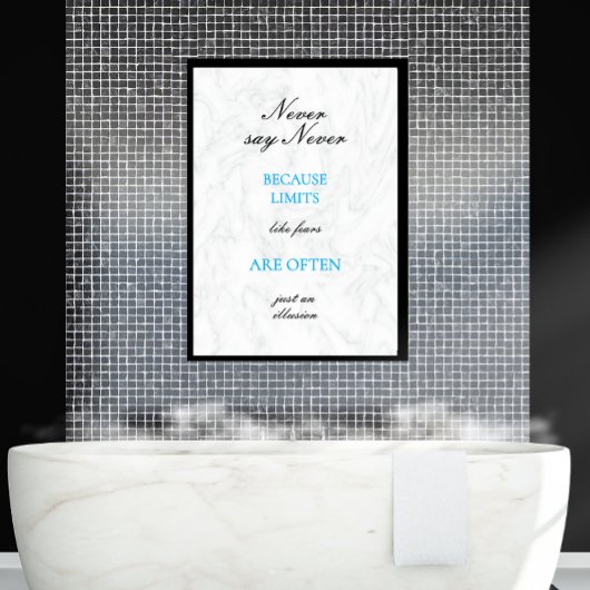 Motivational Quote Modern Script Custom Poster ポスター