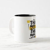 Motivational Quote Mug  ツートーンマグカップ (正面左)
