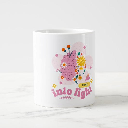Motivational Quote Mug Gift Set for Self-Love ジャンボコーヒーマグカップ (正面)