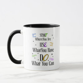 Motivational Quote Mug – Inspirational Coffee Cup マグカップ