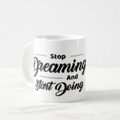 Motivational Quote Mug with Eagle コーヒーマグカップ (正面左)
