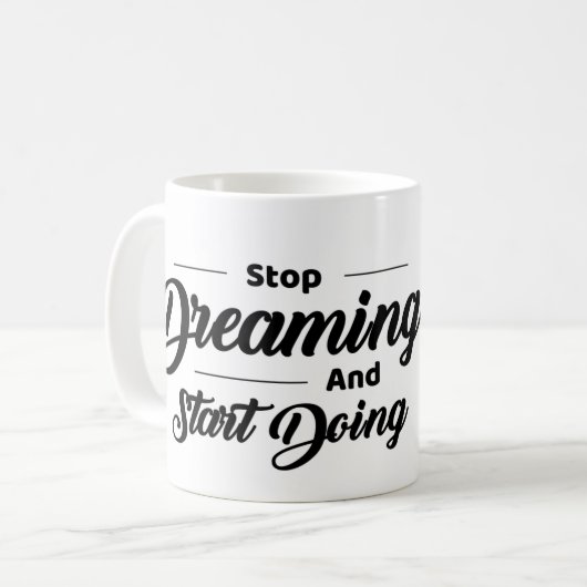  Motivational Quote Mug with Eagle コーヒーマグカップ (正面左)