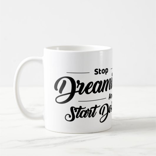 Motivational Quote Mug with Eagle コーヒーマグカップ (左)