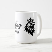  Motivational Quote Mug with Eagle コーヒーマグカップ (正面右)