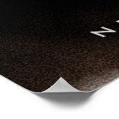 Motivational Quote Never Give Up Basketball Poster ポスター (角)