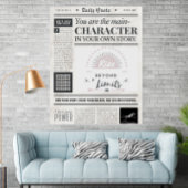 Motivational Quote Newspaper Style Art Poster ポスター