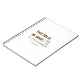 Motivational Quote Notebook - Your Life Is As Good ノートブック (左側)