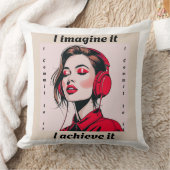Motivational Quote Pillow クッション (ブランケット)