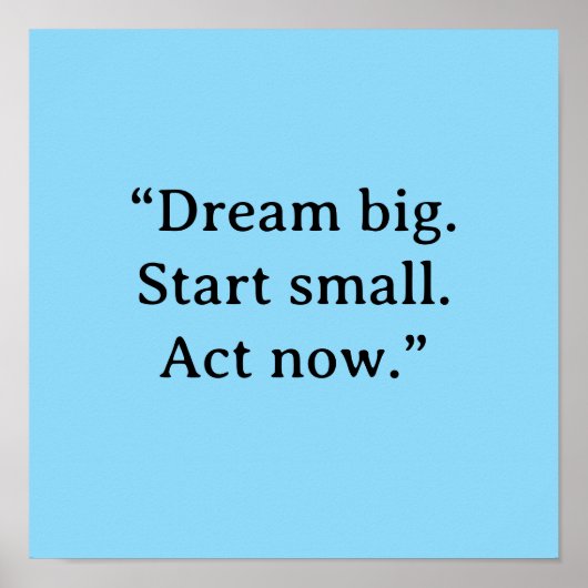 MOTIVATIONAL QUOTE POSTER ポスター (正面)