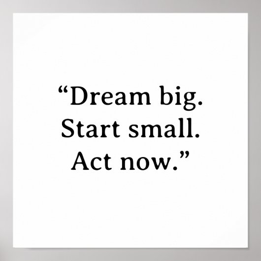 MOTIVATIONAL QUOTE POSTER ポスター (正面)