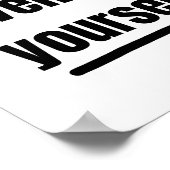 Motivational quote poster  ポスター (角)