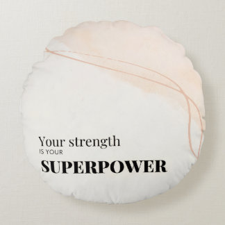 Motivational Quote round Pillow ラウンドクッション