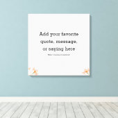 Motivational Quote Stretched Canvas Print キャンバスプリント (インサイチュ (ウッドフロア))