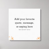 Motivational Quote Stretched Canvas Print キャンバスプリント (正面)