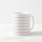 Motivational Quote Stripe Design Mug コーヒーマグカップ (正面右)